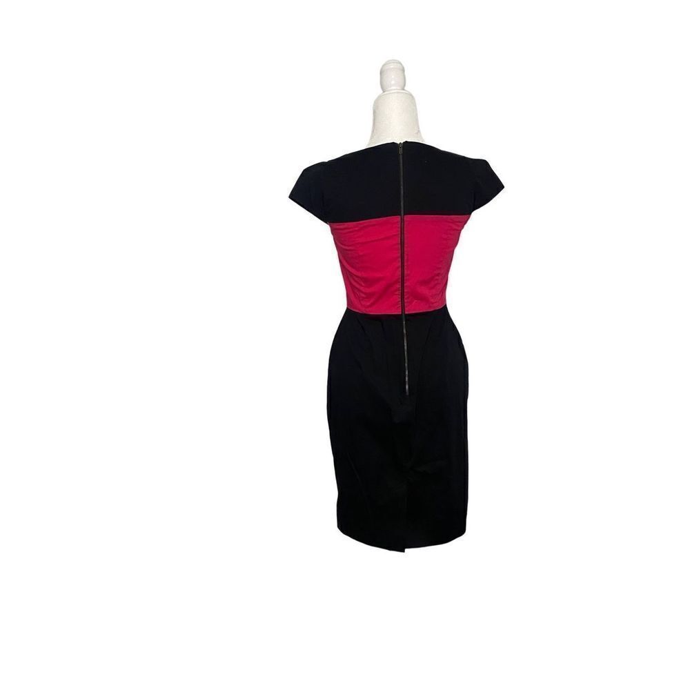 French Connection Fuchsia And Black Color Block F… - image 2